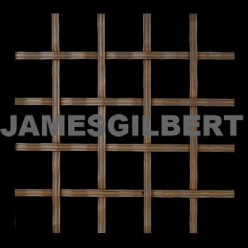Handwoven Bronze Decorative Grille with 5mm Reeded Wire and 25mm Square Aperture